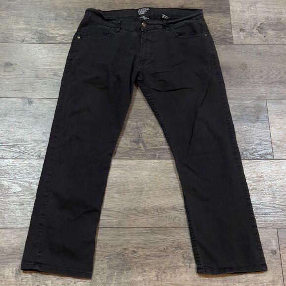Jordan Craig Jeans Black Aged Washed Out Denim Cotton Pants - Mens 34x30 - Picture 1 of 9